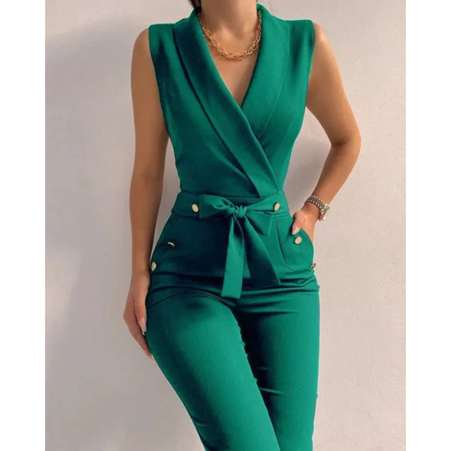 Roxane Ontspannen en Tijdloze Winter Jumpsuit
