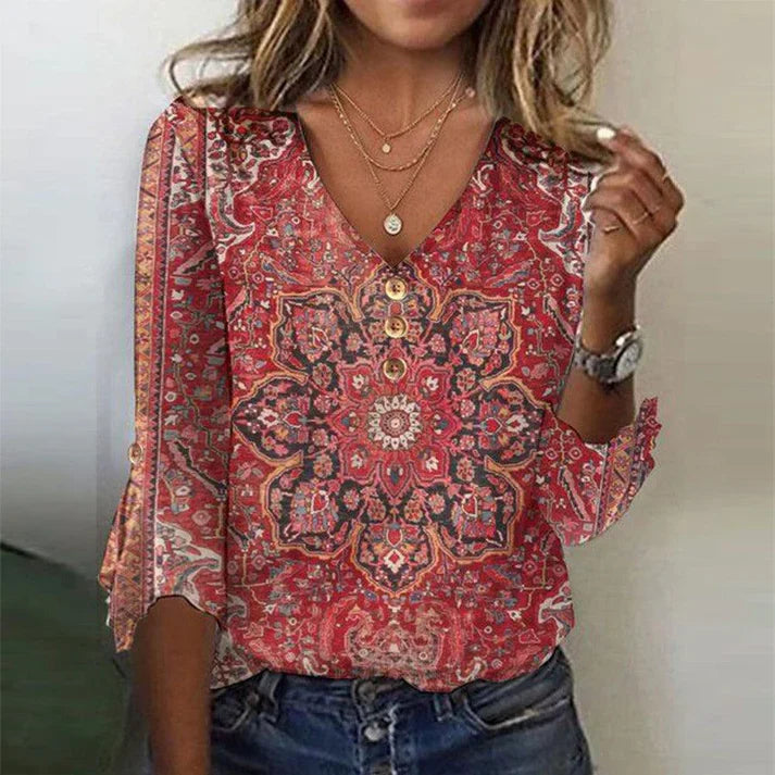 Isannah | Getailleerde en elegante winterblouse