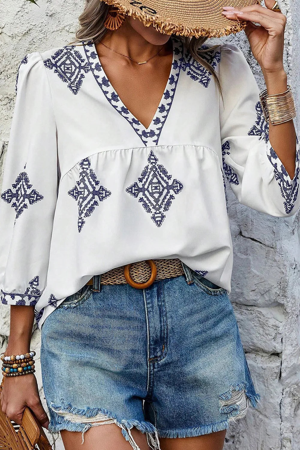 Trudy | Getailleerde en elegante winterblouse
