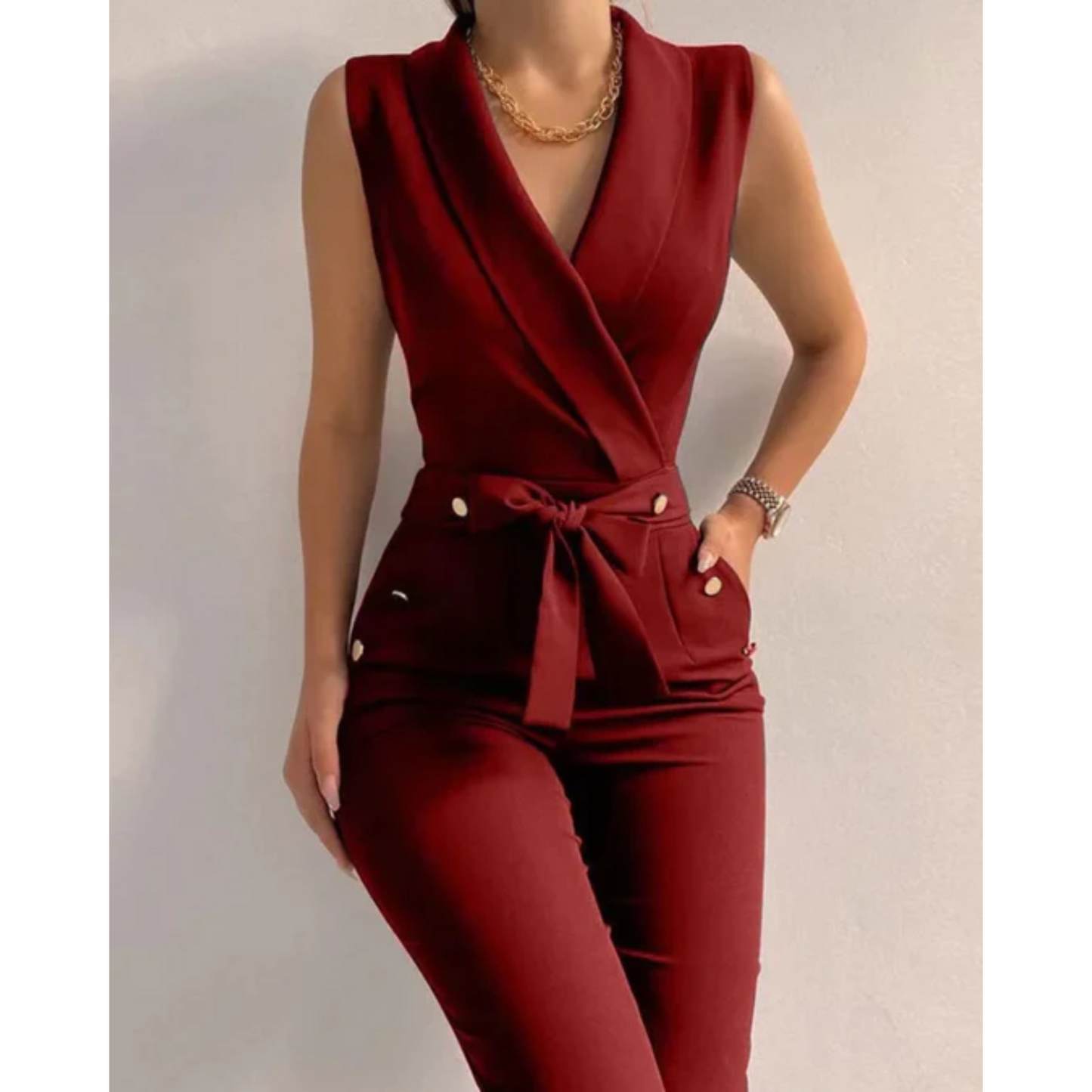 Roxane Ontspannen en Tijdloze Winter Jumpsuit