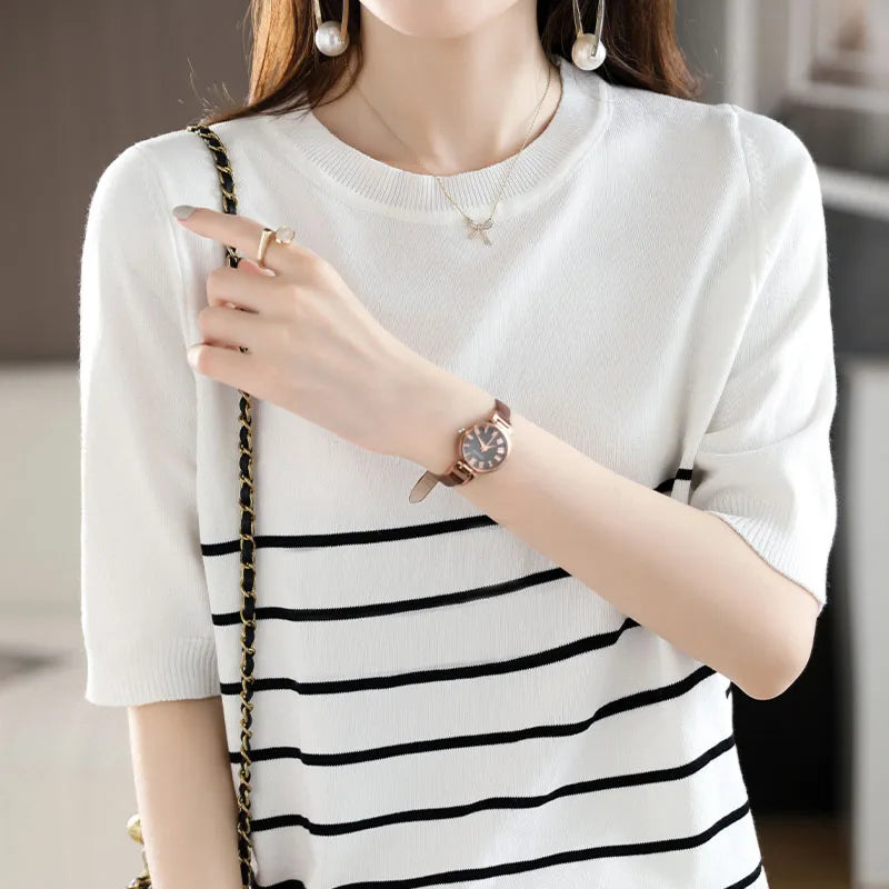 Adeline Chique en Relaxed winter T-shirt