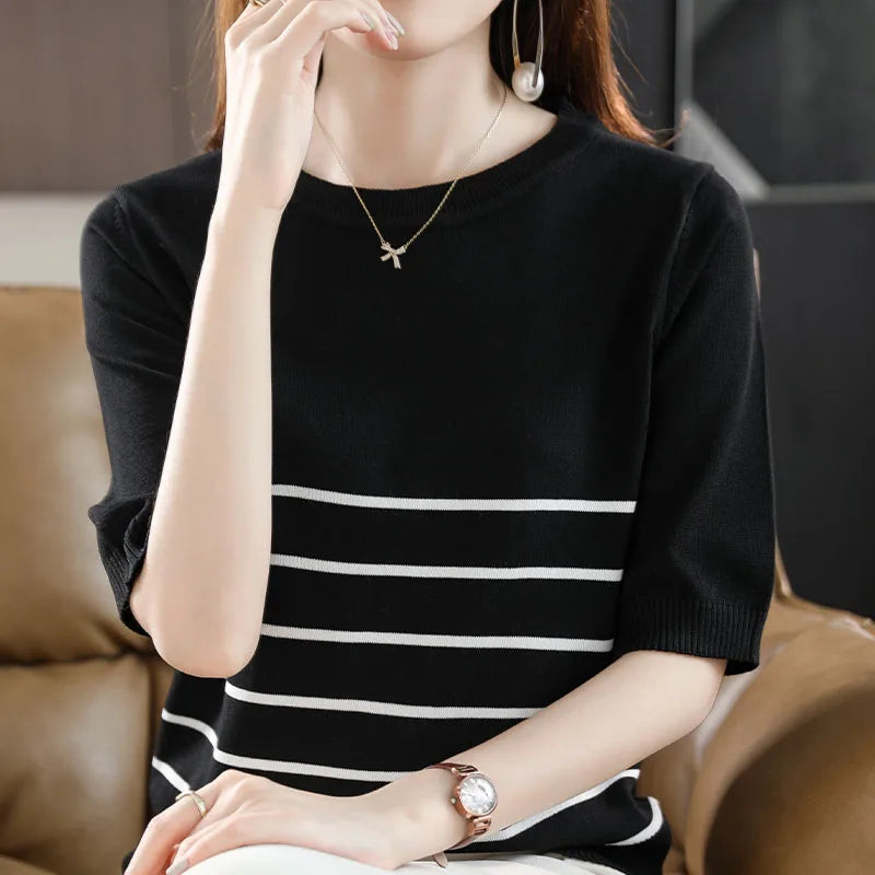 Adeline Chique en Relaxed winter T-shirt
