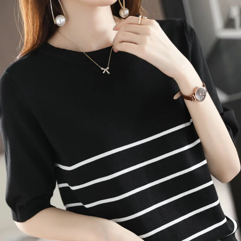 Adeline Chique en Relaxed winter T-shirt