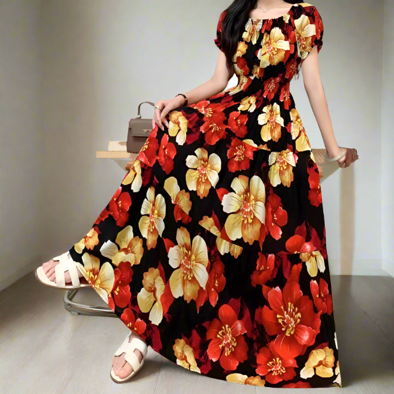 Vivian - Indian Summer lange maxi-jurk