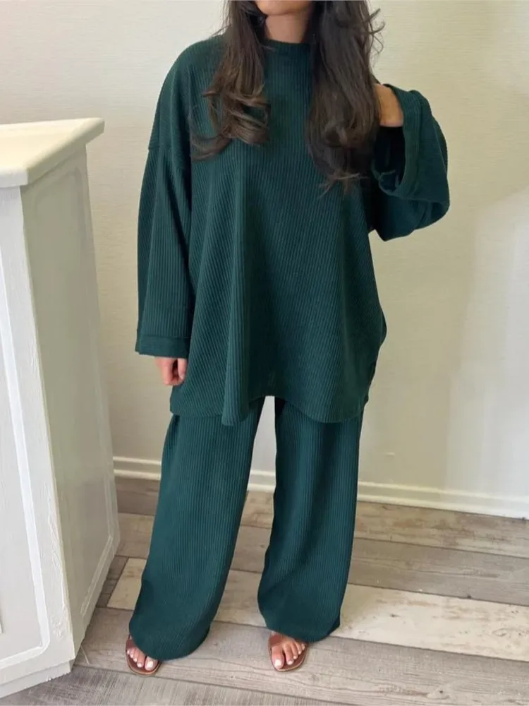 Julia - Herfst-winter effen corduroy sets