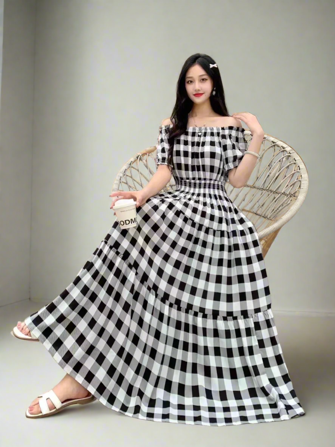 Vivian - Indian Summer lange maxi-jurk