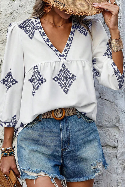 Trudy | Getailleerde en elegante winterblouse