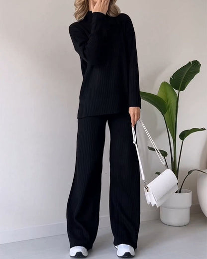 Carol - Casual Tweedelige Set Met Chique Split