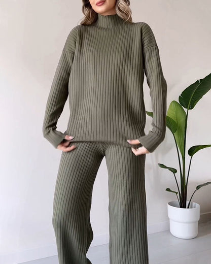 Carol - Casual Tweedelige Set Met Chique Split