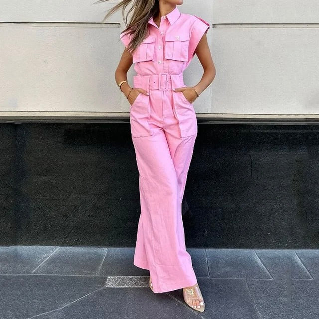Bobby - Roze casual jumpsuit